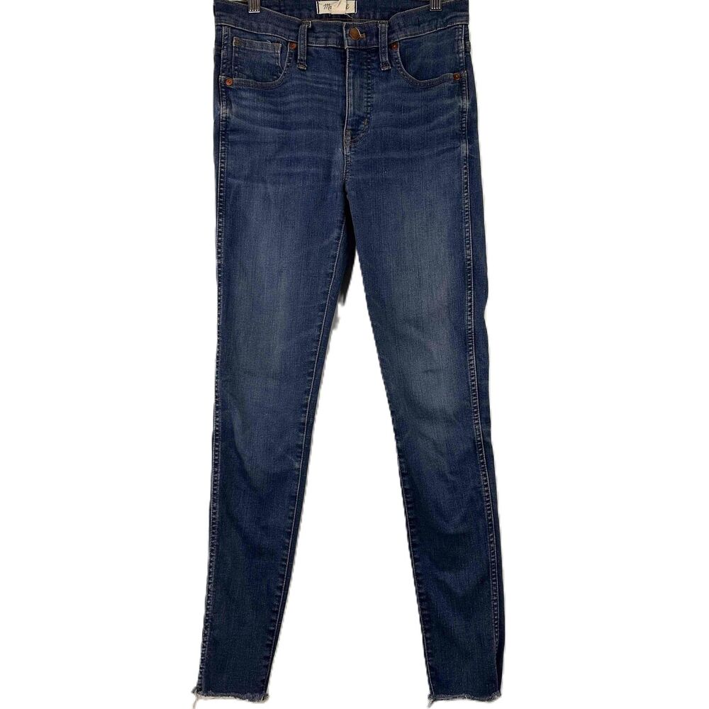 Madewell Women's 9" High-Rise Skinny Blue Jeans Size 28 Tall